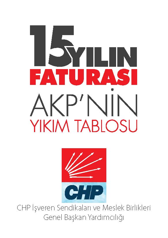 15 Yılın Faturası AKP’nin Yıkım Tablosu